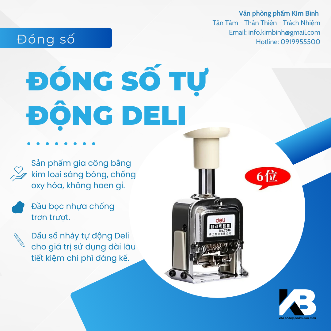 Đóng số Deli