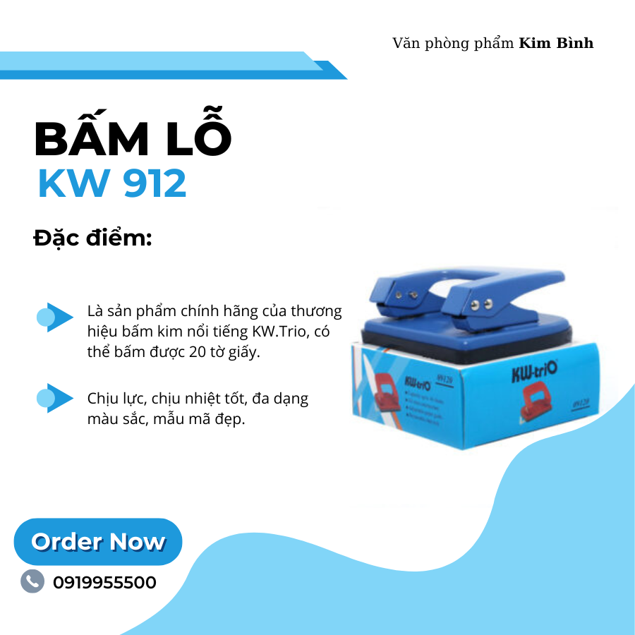 Bấm lỗ KW 912