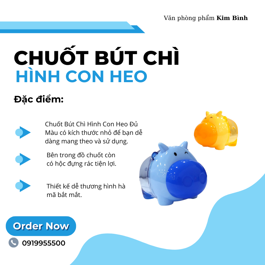 Chuốt bút chì hình con heo