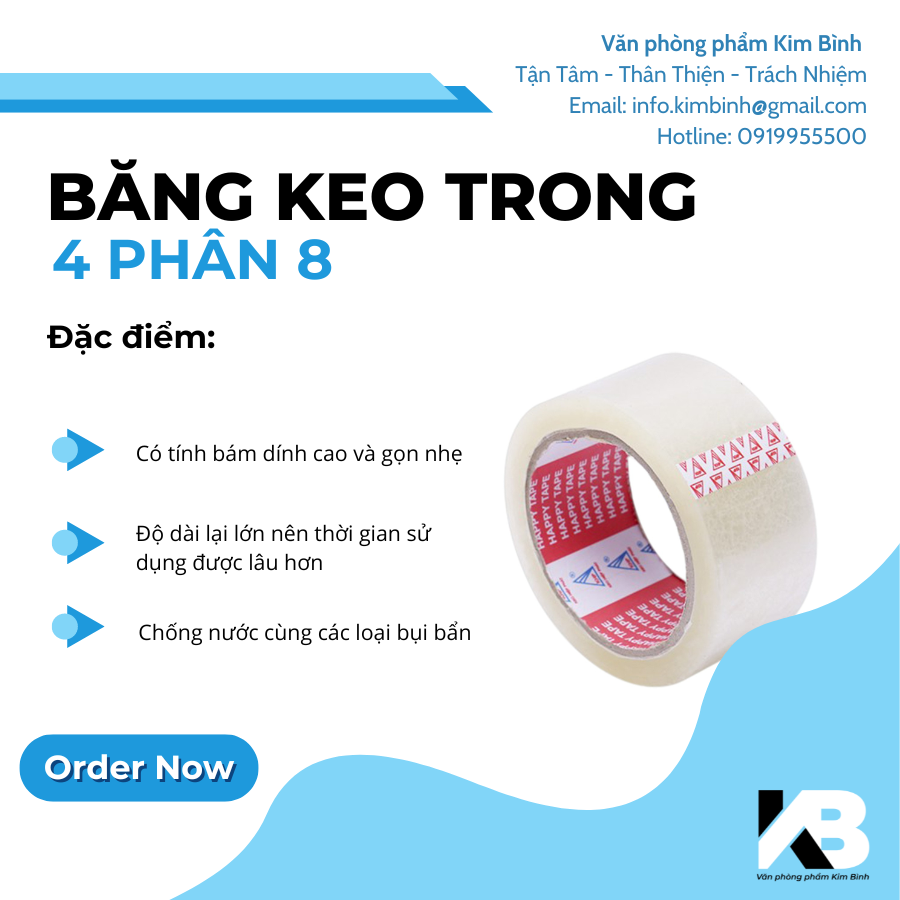 Băng keo trong 1.2P