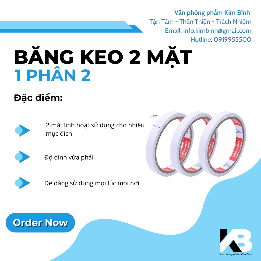 Băng keo trong 1.2P