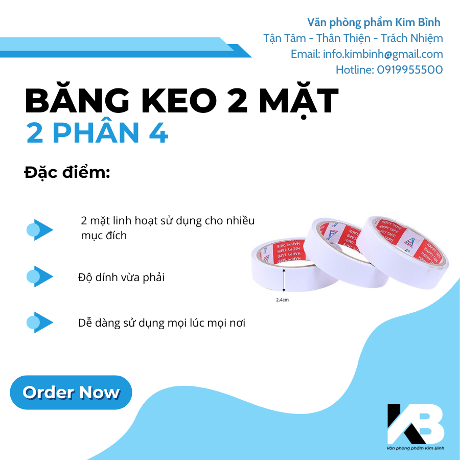 Băng keo trong 4.8P