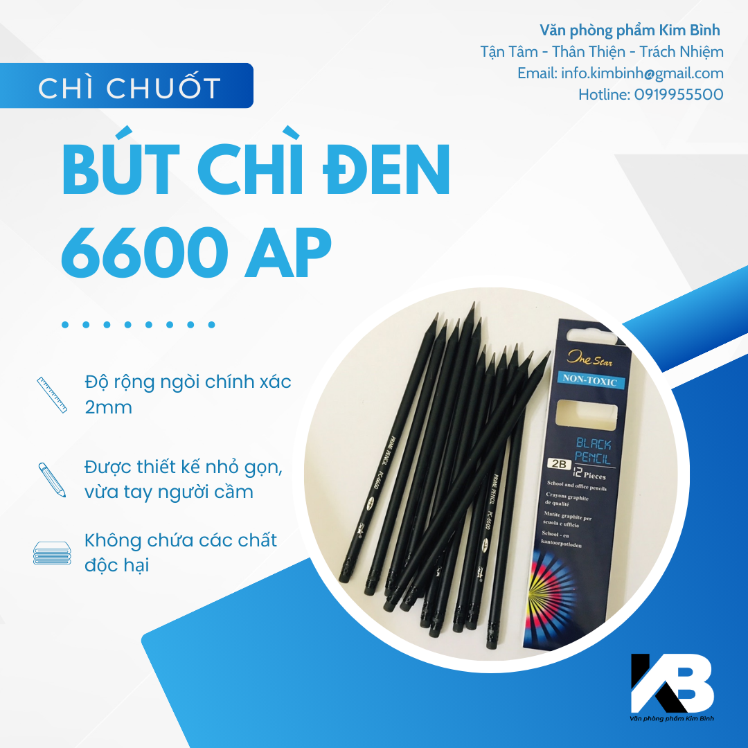 Bút chì đen 6600 AP