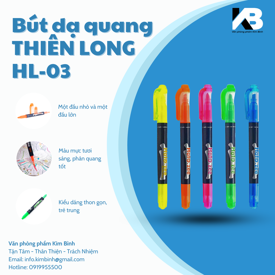 Bút dạ quang Thiên Long HL - 03