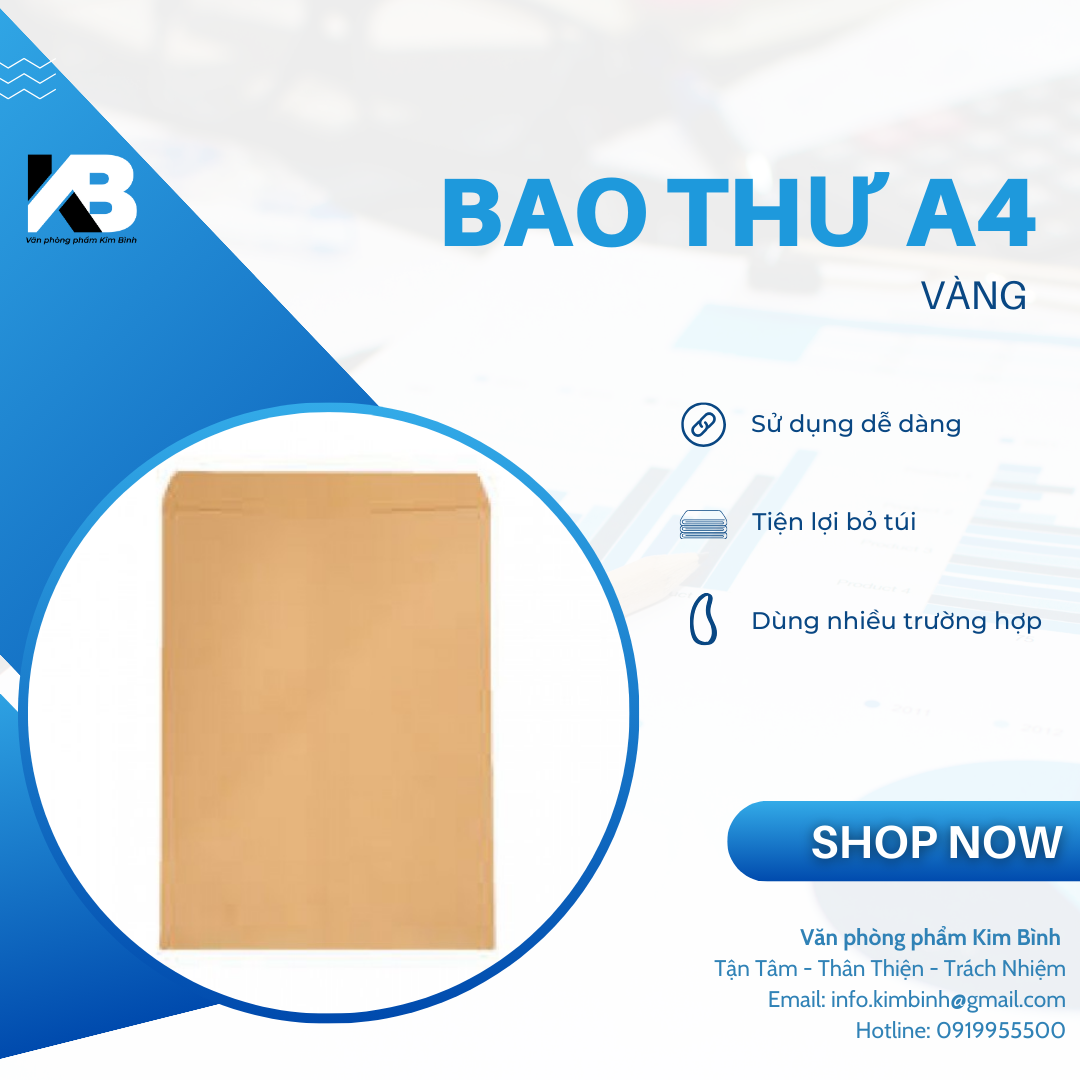 Bao thư A5 trắng