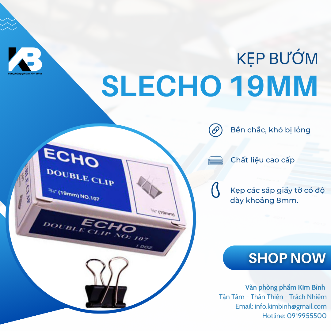 Kẹp bướm Slecho 19mm